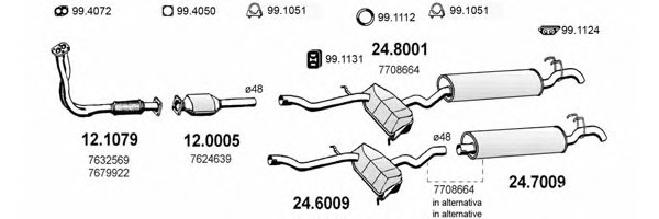 ASSO ART1273 Exhaust System